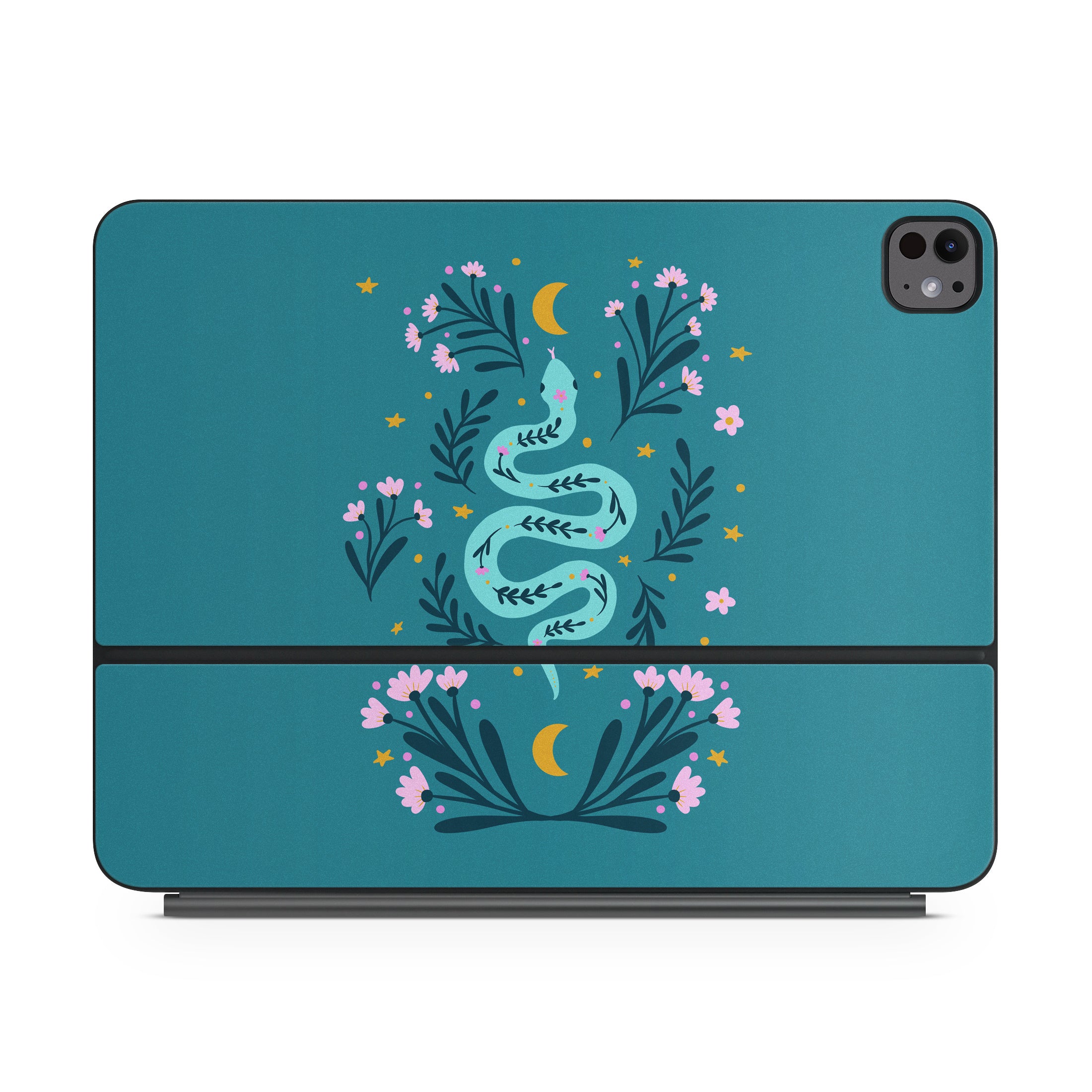 Snake and Flowers - Apple Magic Keyboard for iPad Skin