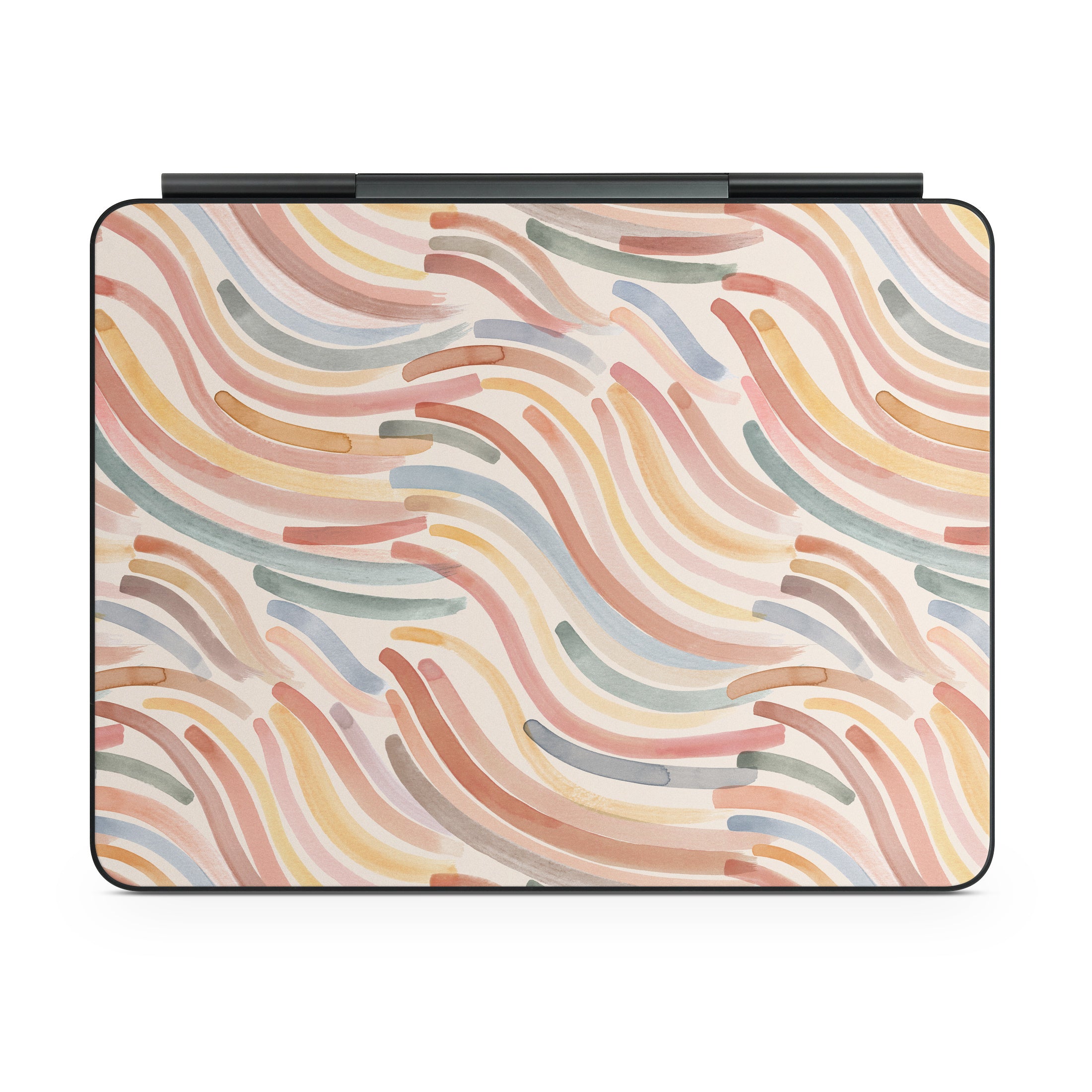 Terracotta Brushstroke Waves - Apple Magic Keyboard for iPad Skin