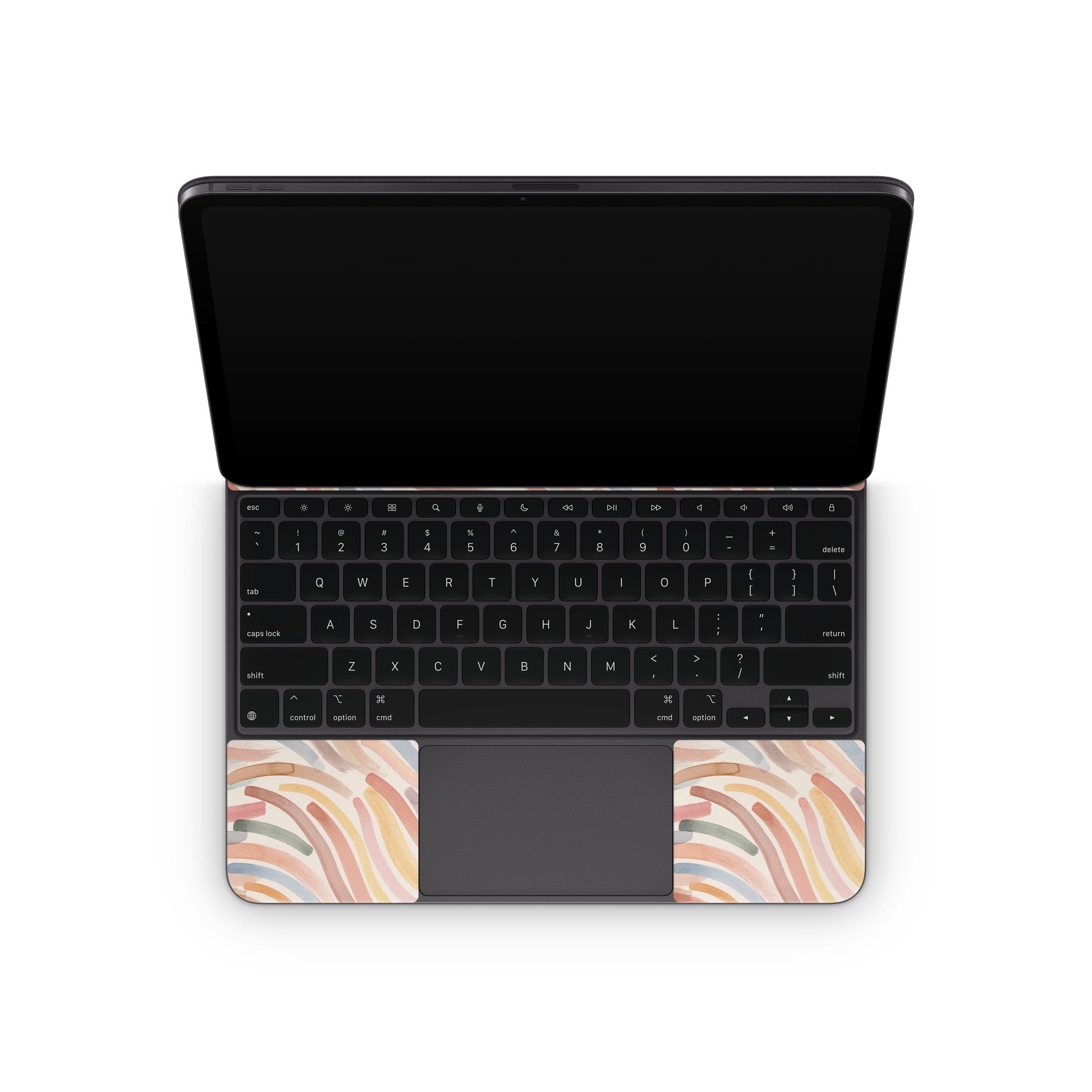 Terracotta Brushstroke Waves - Apple Magic Keyboard for iPad Skin