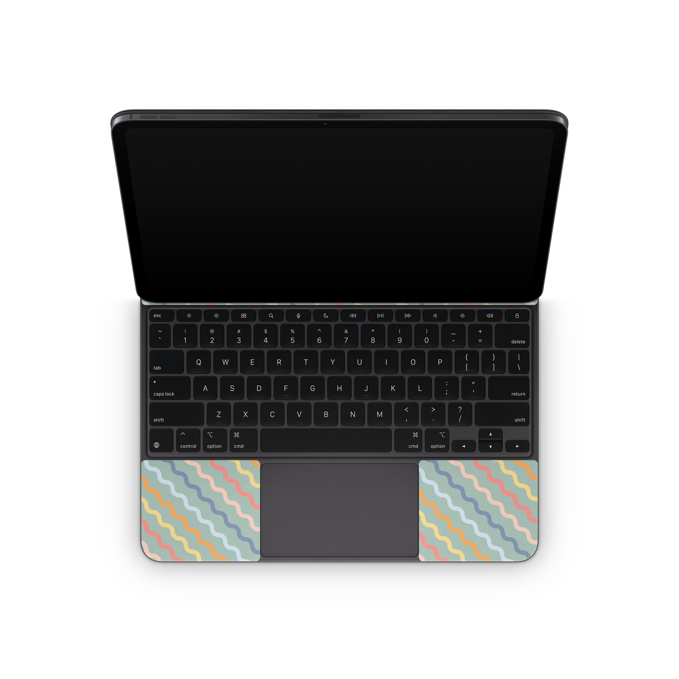 Wavy Diagonal Lines - Apple Magic Keyboard for iPad Skin