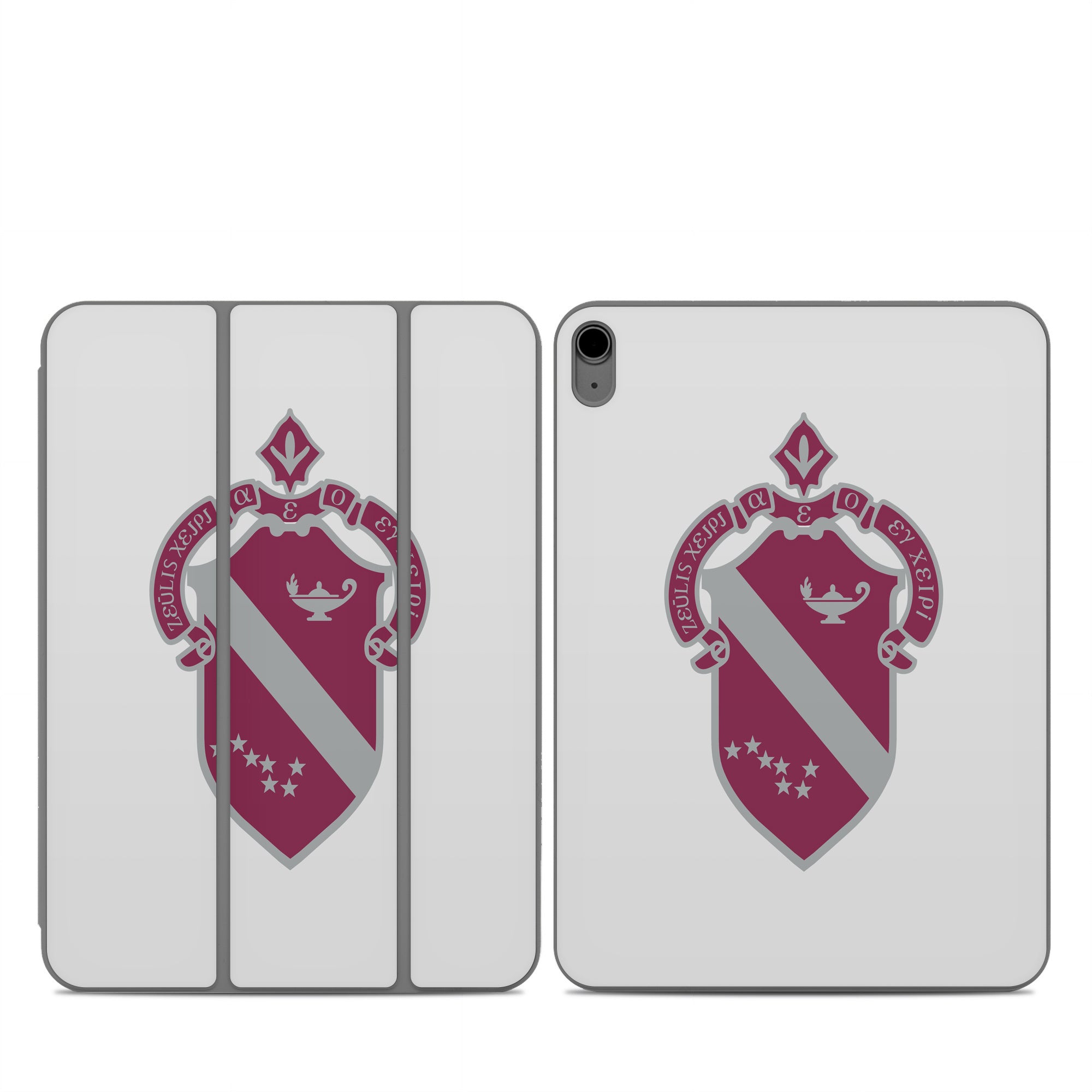 Alpha Phi Crest Silver - Apple Smart Folio Skin