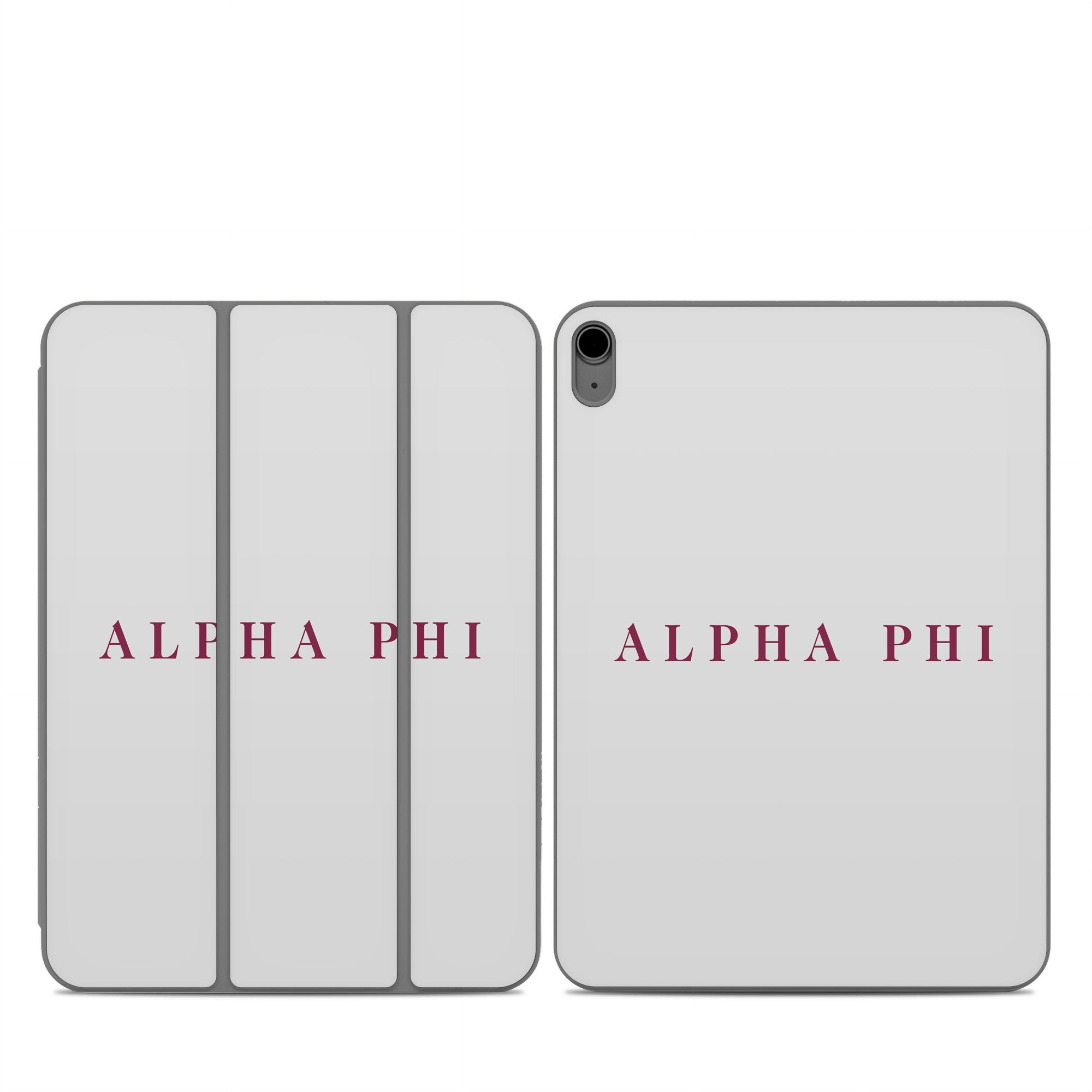 Alpha Phi Wordmark Silver - Apple Smart Folio Skin