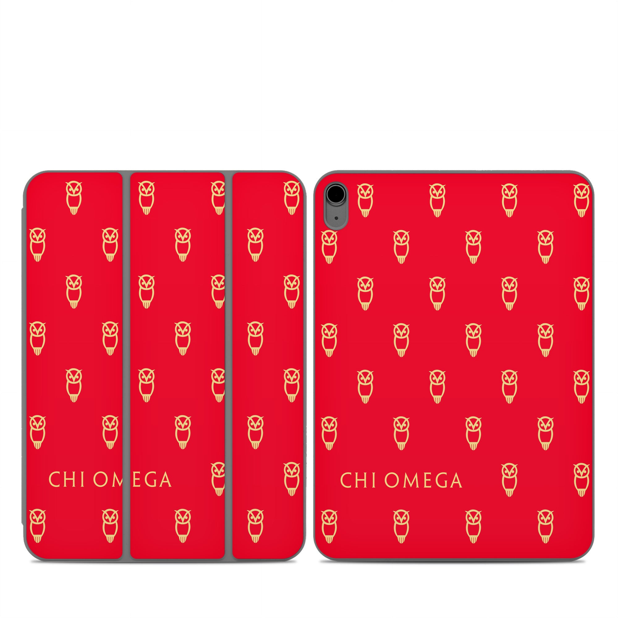 Chi Omega Owl Pattern - Apple Smart Folio Skin