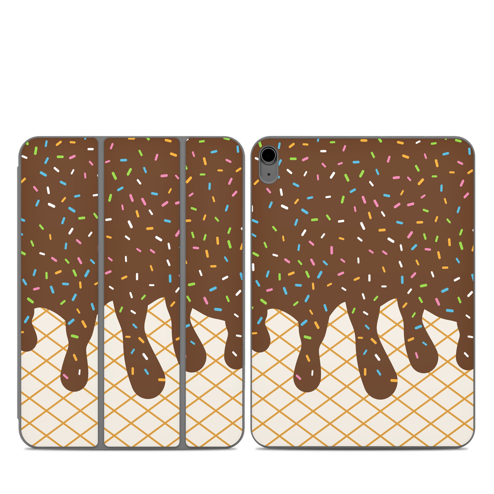 Chocolate Ice Cream Drip - Apple Smart Folio Skin
