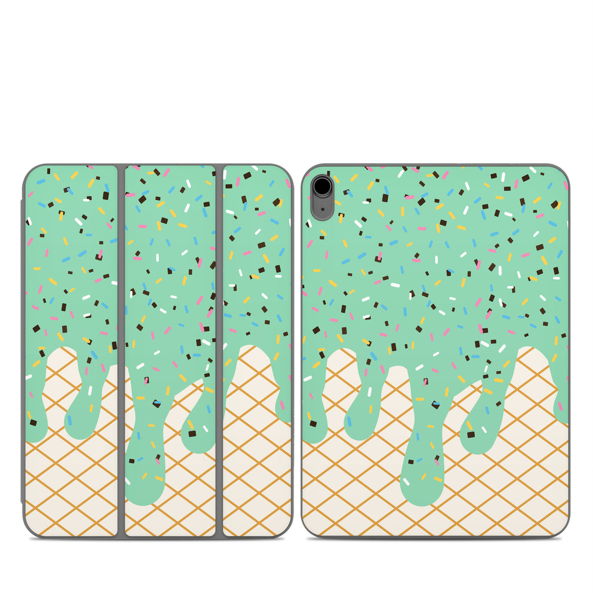 Mint Chocolate Chip Ice Cream Drip - Apple Smart Folio Skin