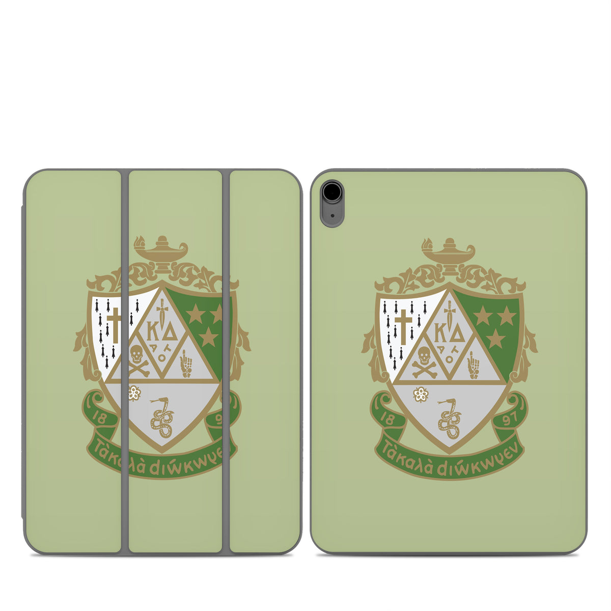 Kappa Delta Crest Light Olive - Apple Smart Folio Skin