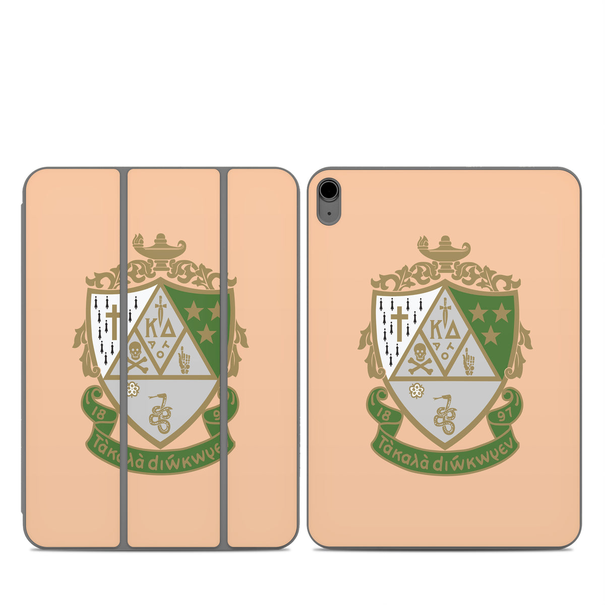 Kappa Delta Crest Empowered Peach - Apple Smart Folio Skin