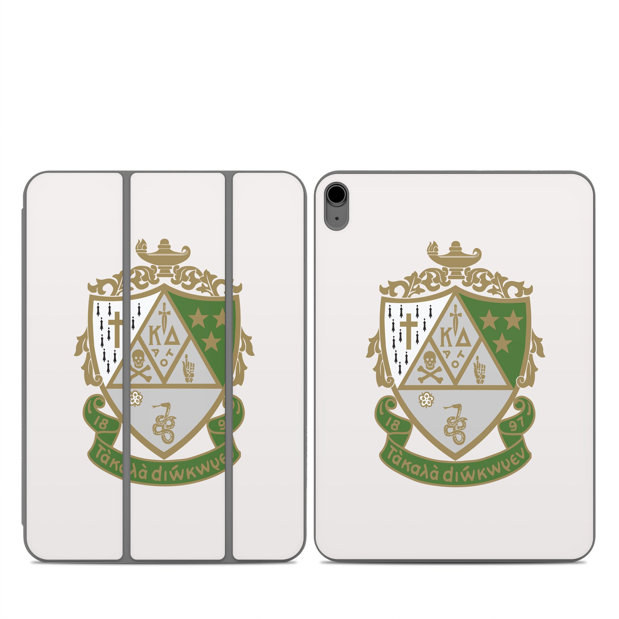 Kappa Delta Crest Pearl White - Apple Smart Folio Skin