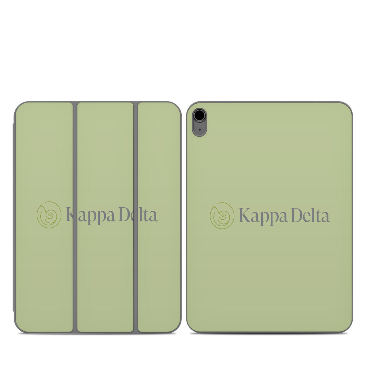 Kappa Delta Secondary Logo Light Olive - Apple Smart Folio Skin