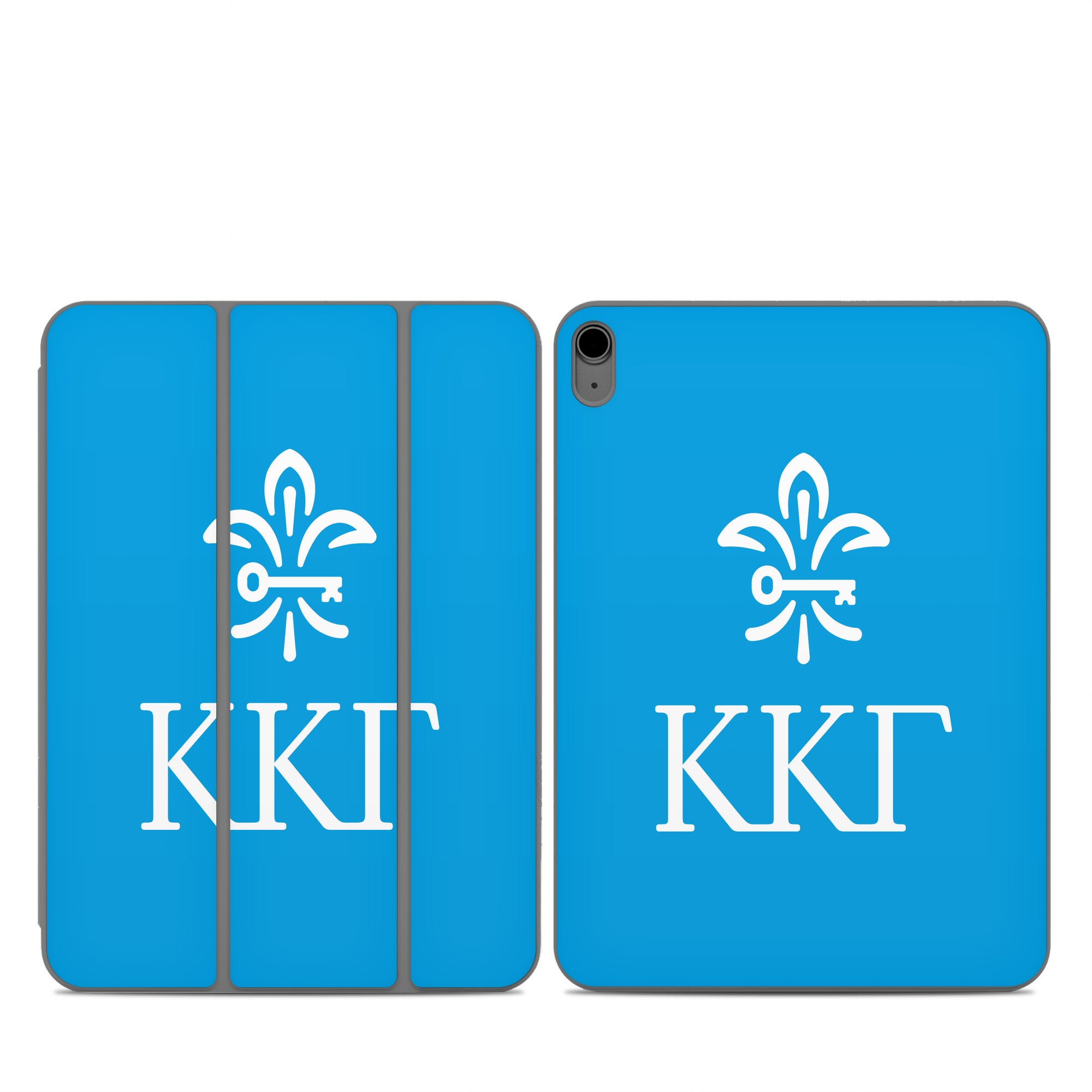 Kappa Kappa Gamma Letterkey Vertical Gamma Blue - Apple Smart Folio Skin