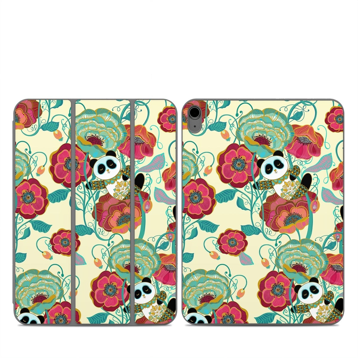 Panda Flowers - Apple Smart Folio Skin