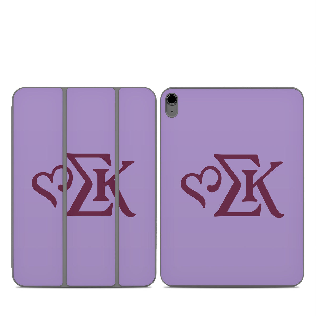Sigma Kappa Greek Letters Mary Maroon on Legacy Lavender - Apple Smart Folio Skin