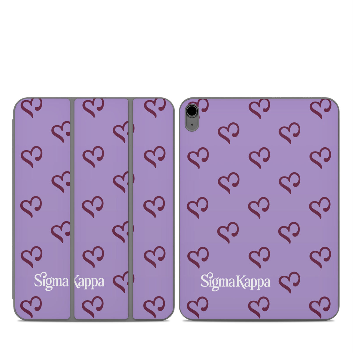Sigma Kappa Hearts Pattern - Apple Smart Folio Skin