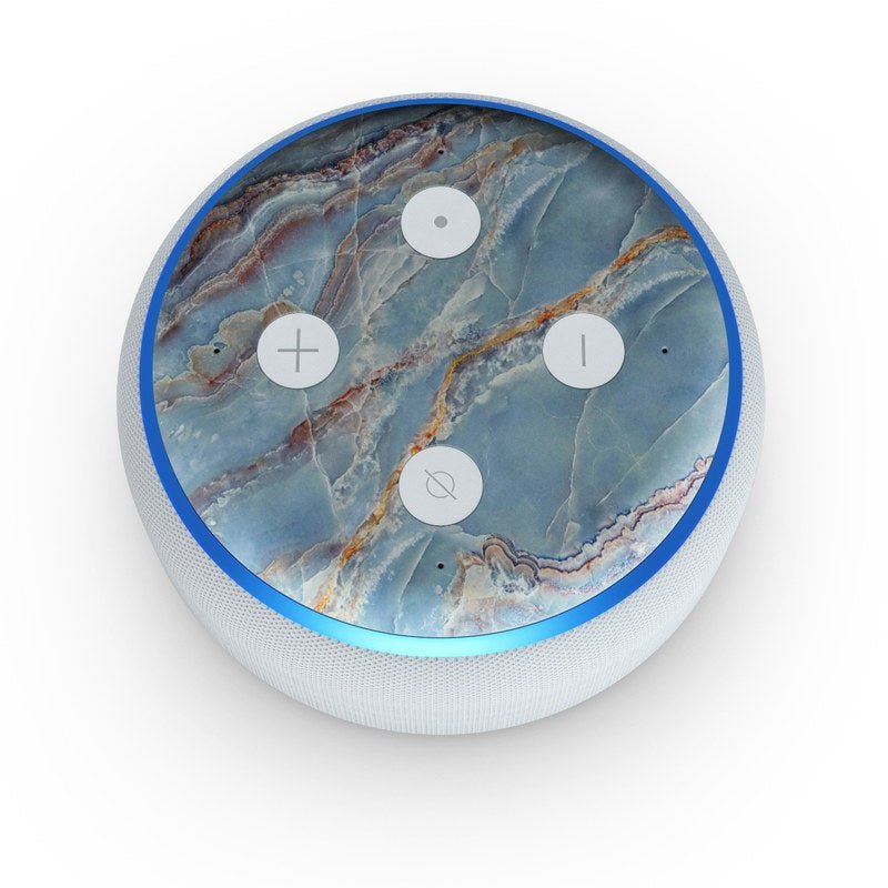 Atlantic Marble - Amazon Echo Dot (3rd Gen) Skin - Marble Collection - DecalGirl