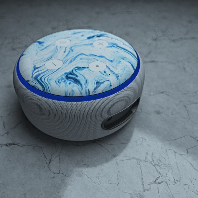 Azul Marble - Amazon Echo Dot (3rd Gen) Skin - Marble Collection - DecalGirl