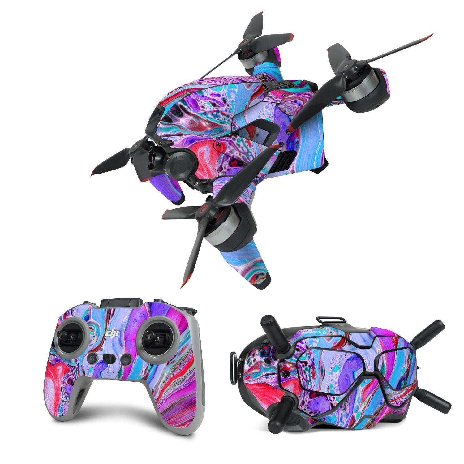 Marbled Lustre - DJI FPV Combo Skin