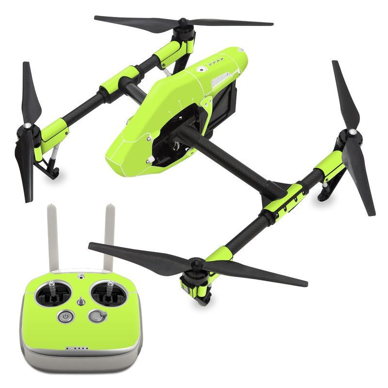Solid State Lime - DJI Inspire 1 Skin