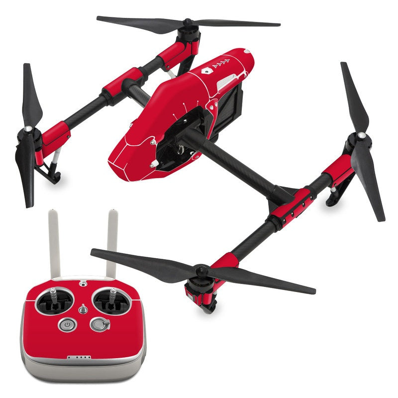 Solid State Red - DJI Inspire 1 Skin