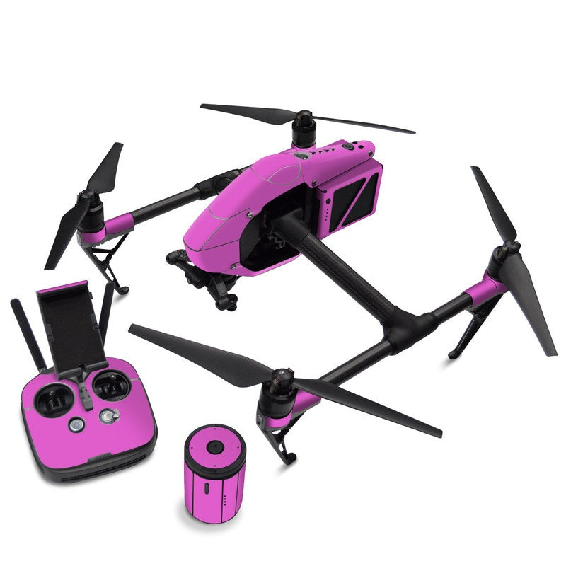 Solid State Vibrant Pink - DJI Inspire 2 Skin
