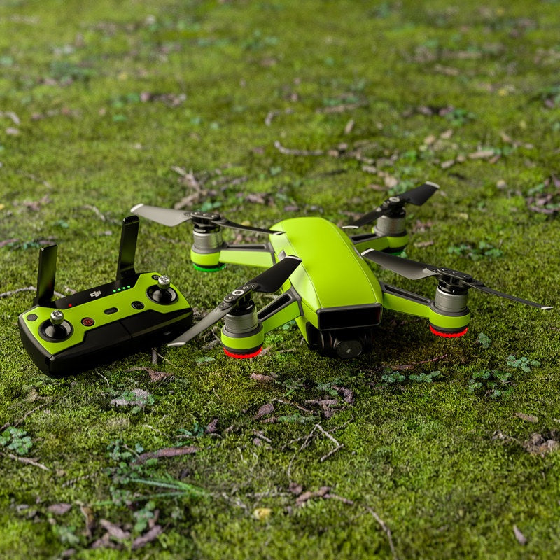 Solid State Lime - DJI Spark Skin