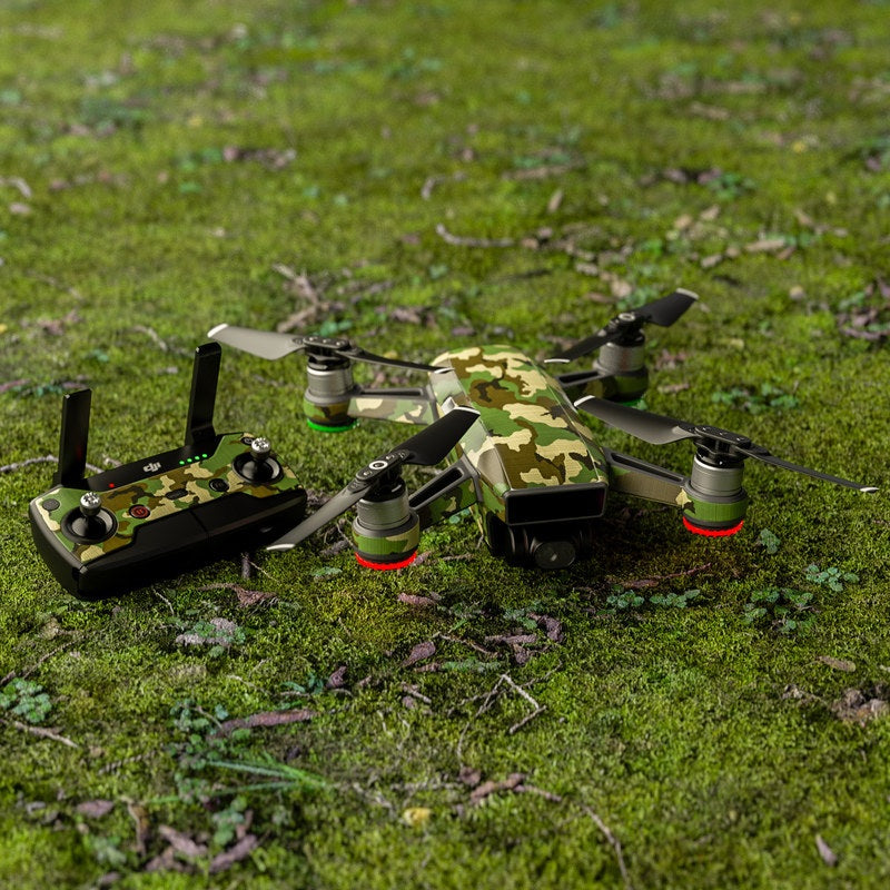 Woodland Camo - DJI Spark Skin