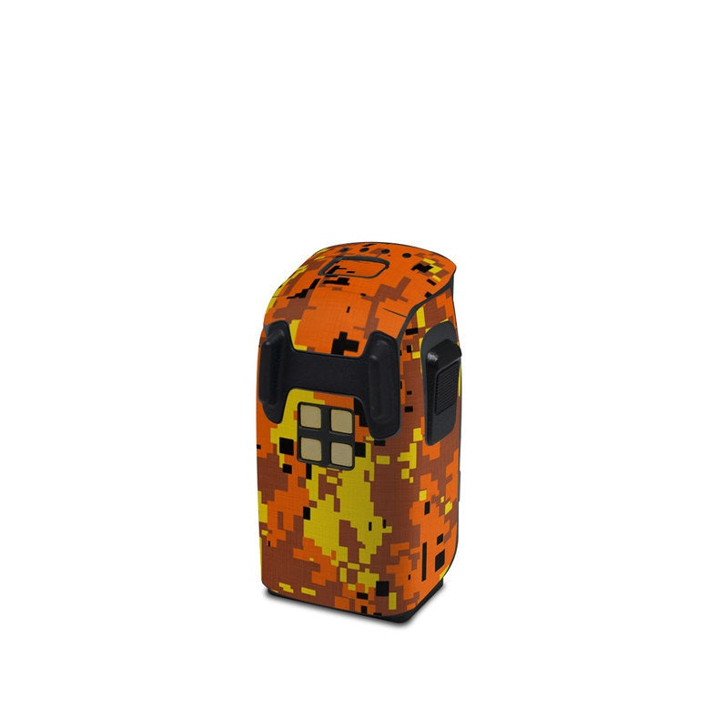 Digital Orange Camo - DJI Spark Battery Skin