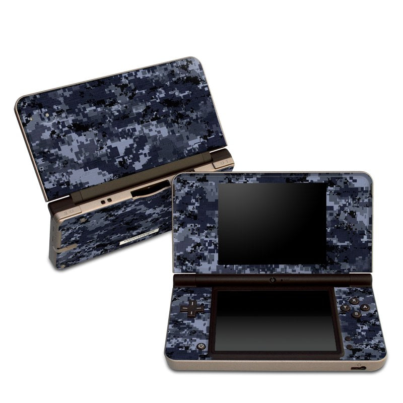 Digital Navy Camo - Nintendo DSi XL Skin