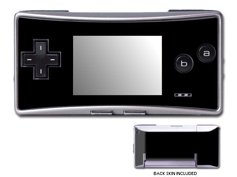 Solid State Black - Nintendo GameBoy Micro Skin