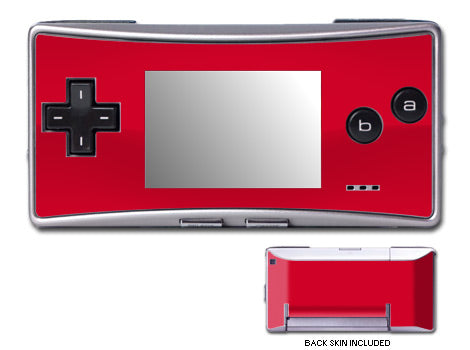 Solid State Red - Nintendo GameBoy Micro Skin