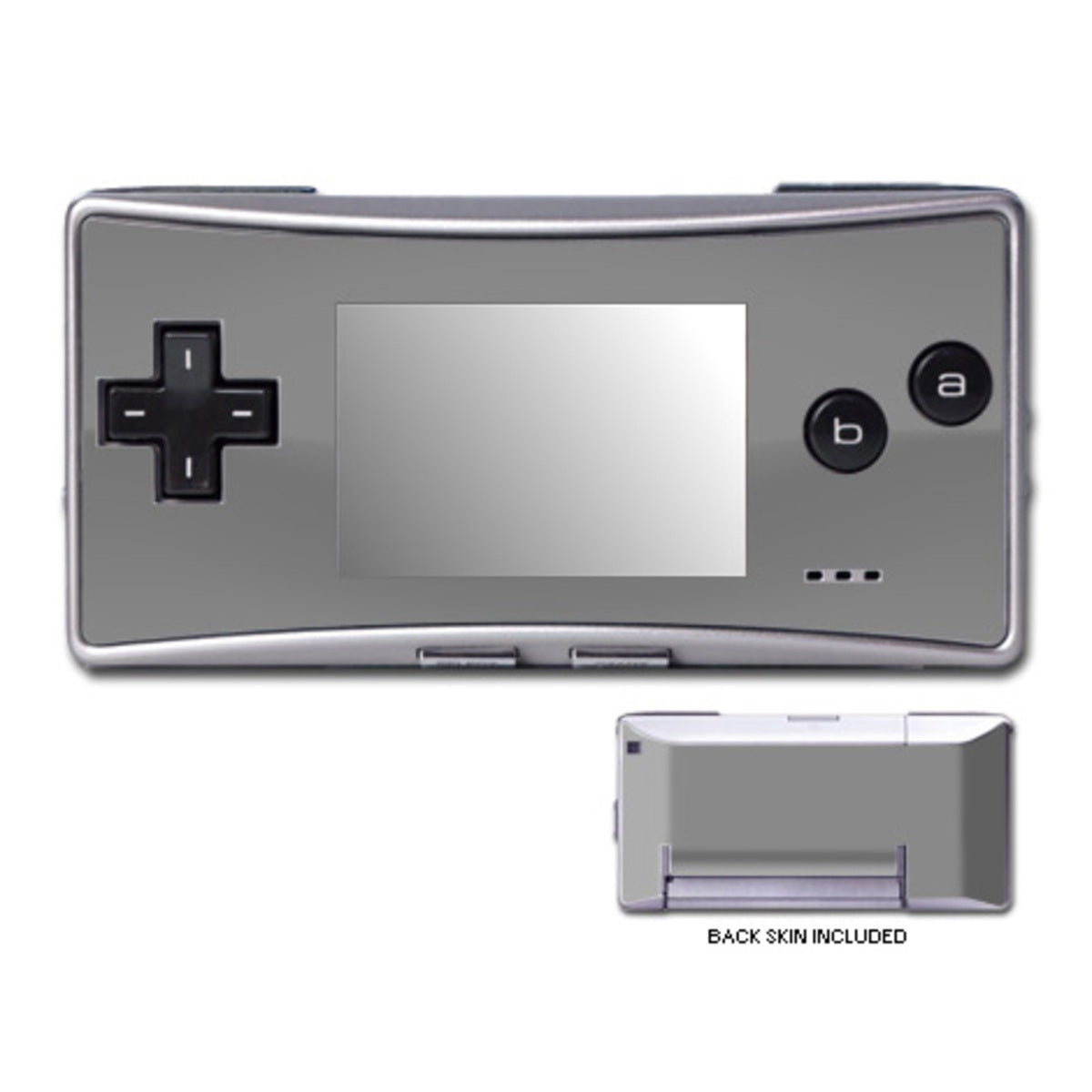 Solid State Grey - Nintendo GameBoy Micro Skin