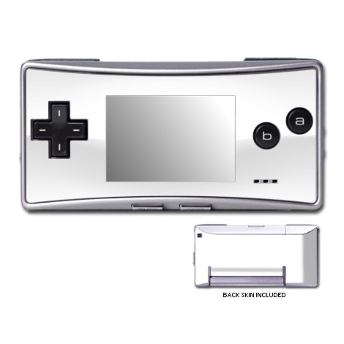 Solid State White - Nintendo GameBoy Micro Skin