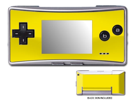 Solid State Yellow - Nintendo GameBoy Micro Skin