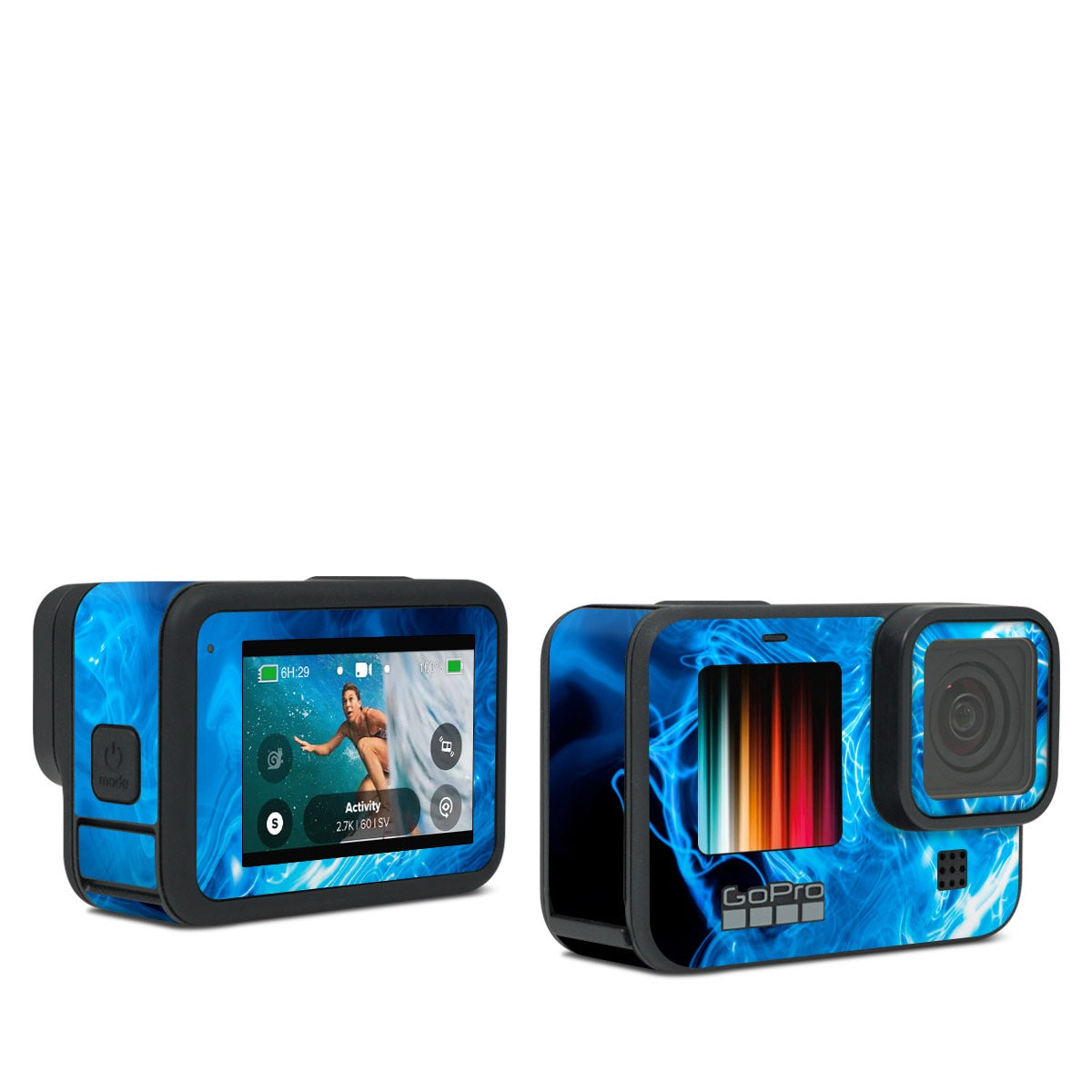 Gopro Blue Color Blue Quantum Waves - GoPro Hero Black Skin