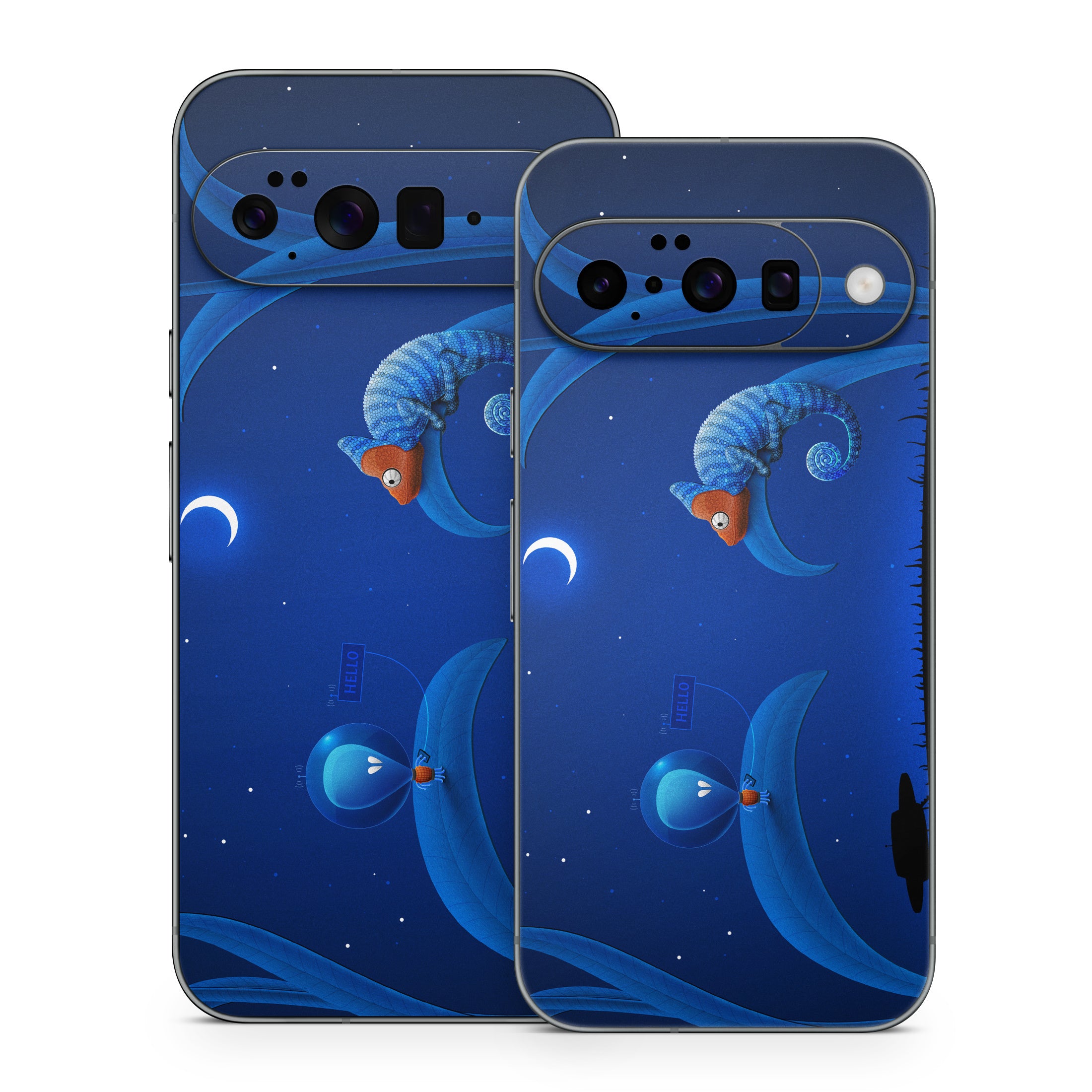 Alien and Chameleon - Google Pixel 10 Skin