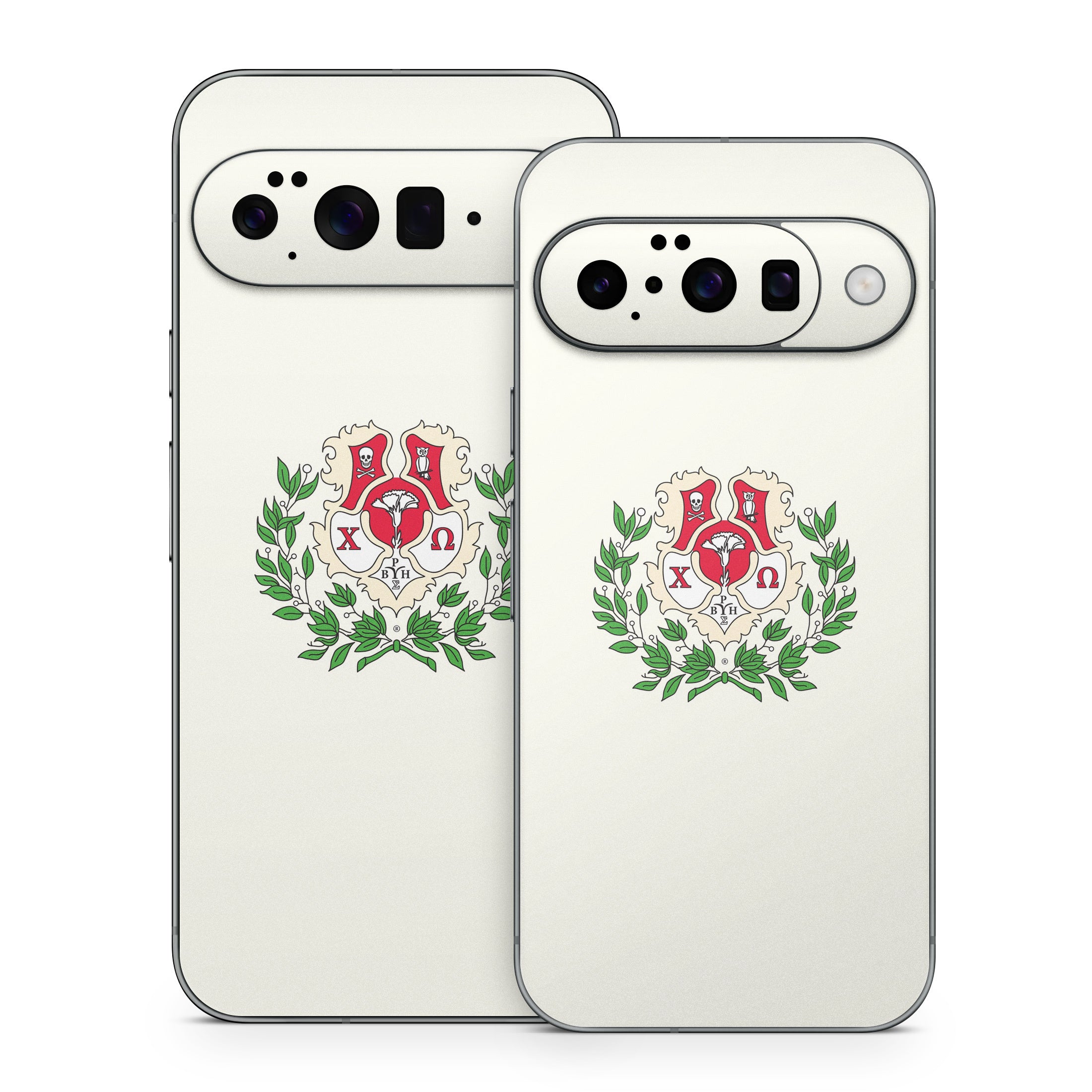 Chi Omega Crest Cream - Google Pixel 10 Skin