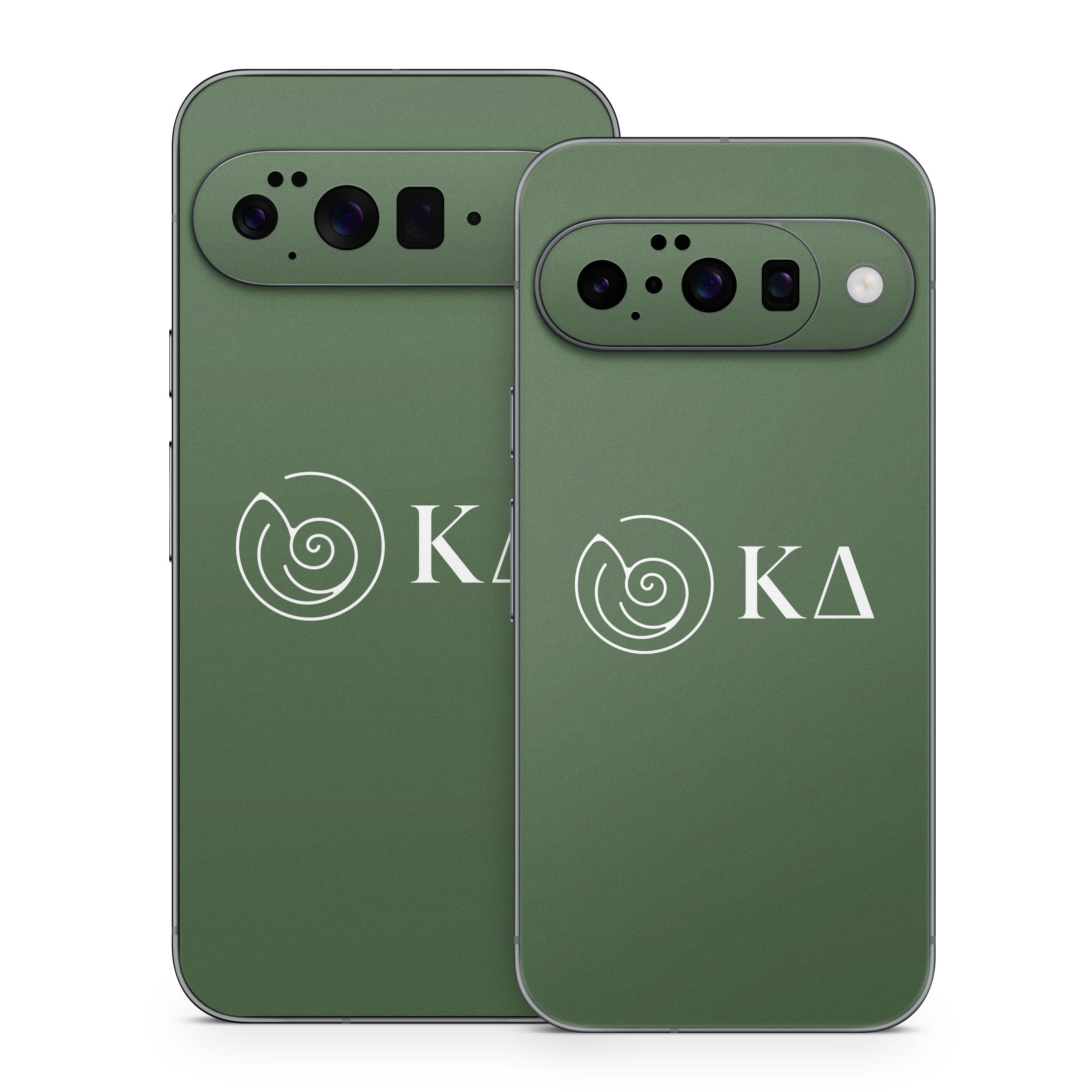 Kappa Delta Greek Letters Dark Olive - Google Pixel 10 Skin