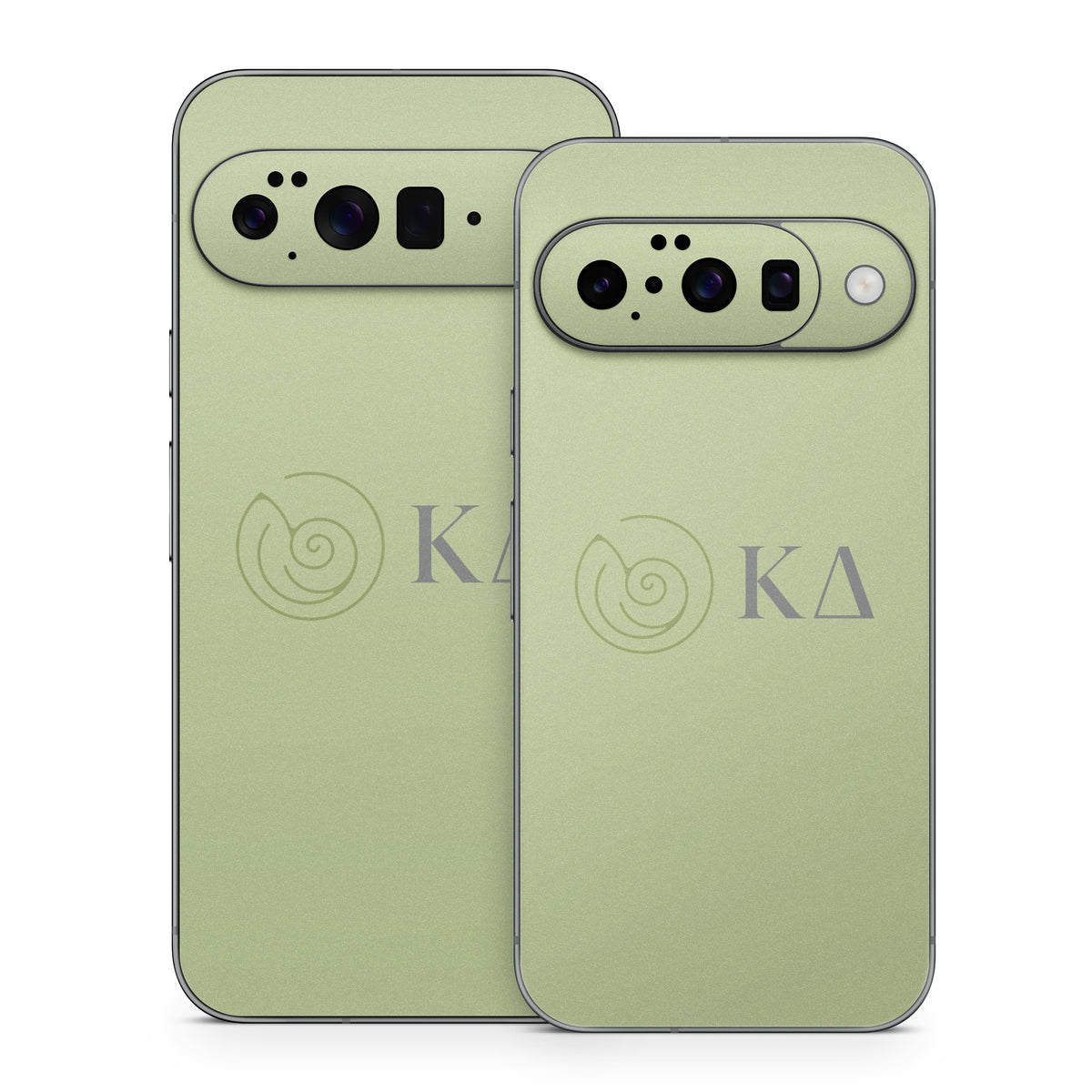 Kappa Delta Greek Letters Light Olive - Google Pixel 10 Skin