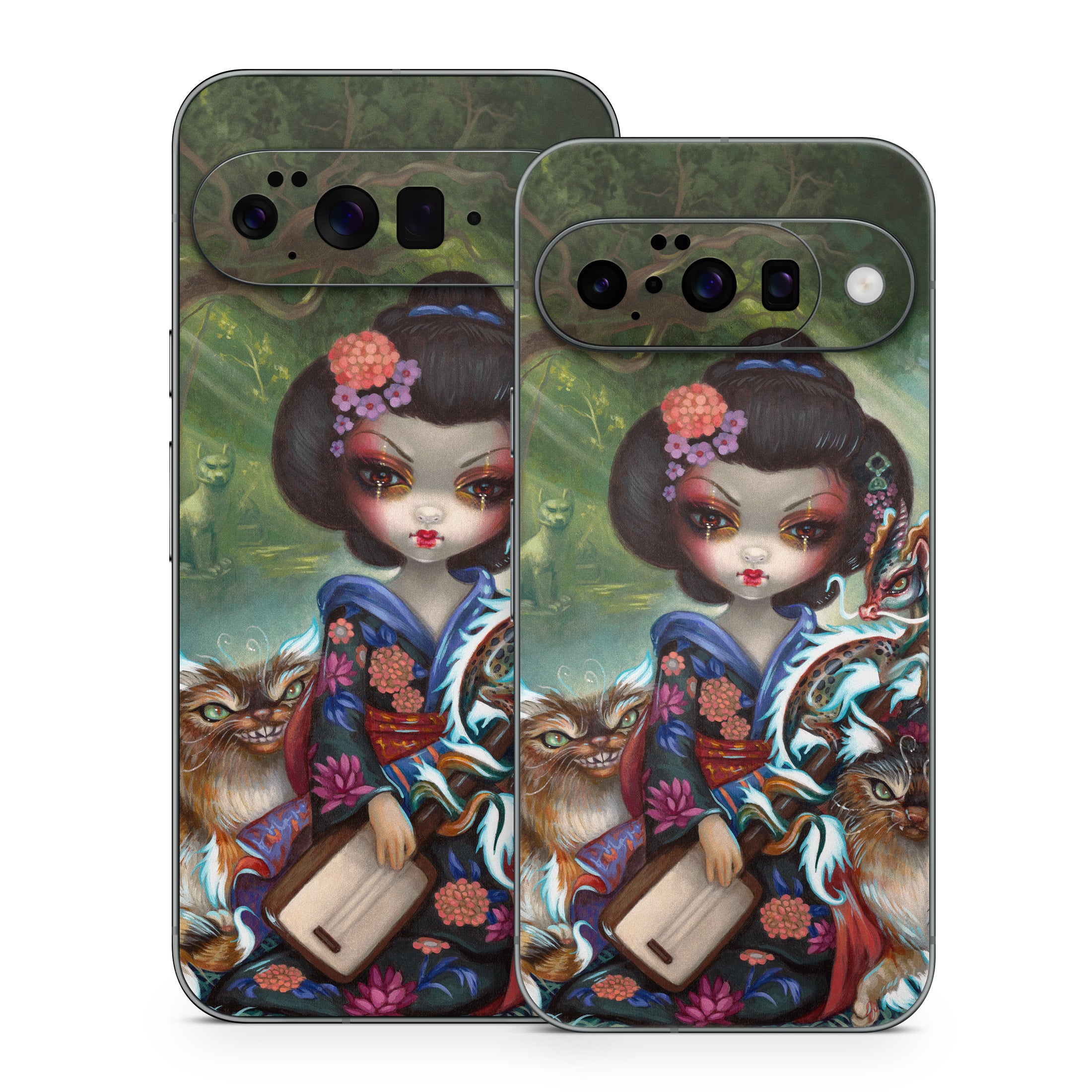 Kirin and Bakeneko - Google Pixel 10 Skin