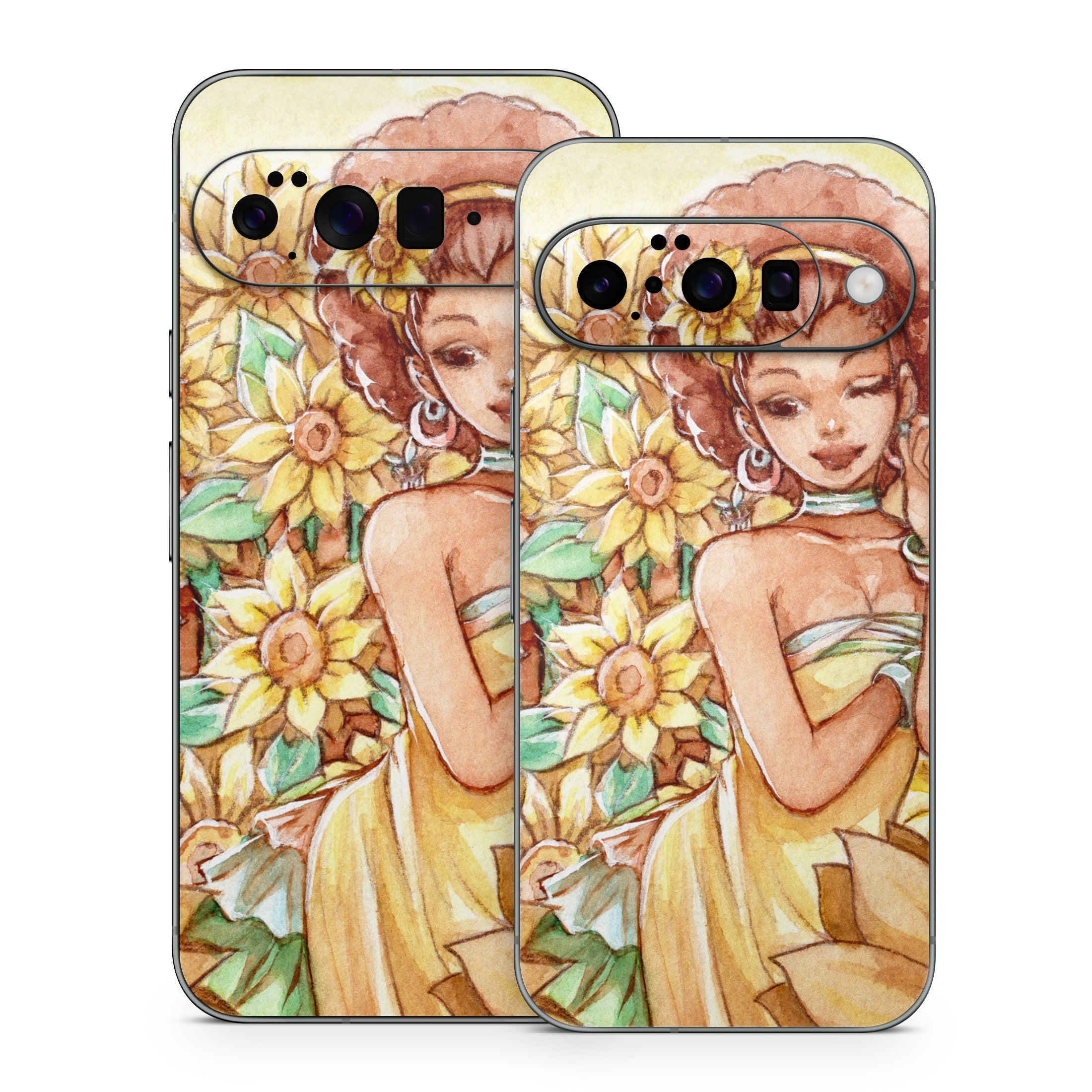 Lady Sunflower - Google Pixel 10 Skin