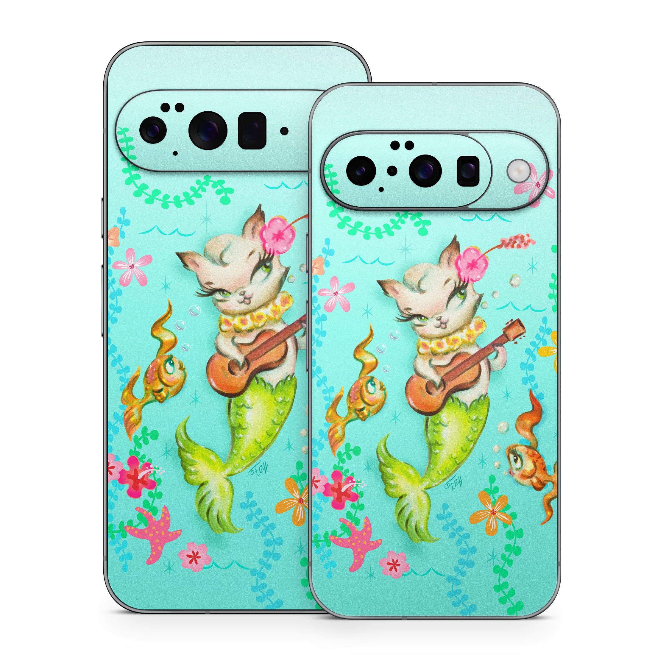 Merkitten with Ukelele - Google Pixel 10 Skin