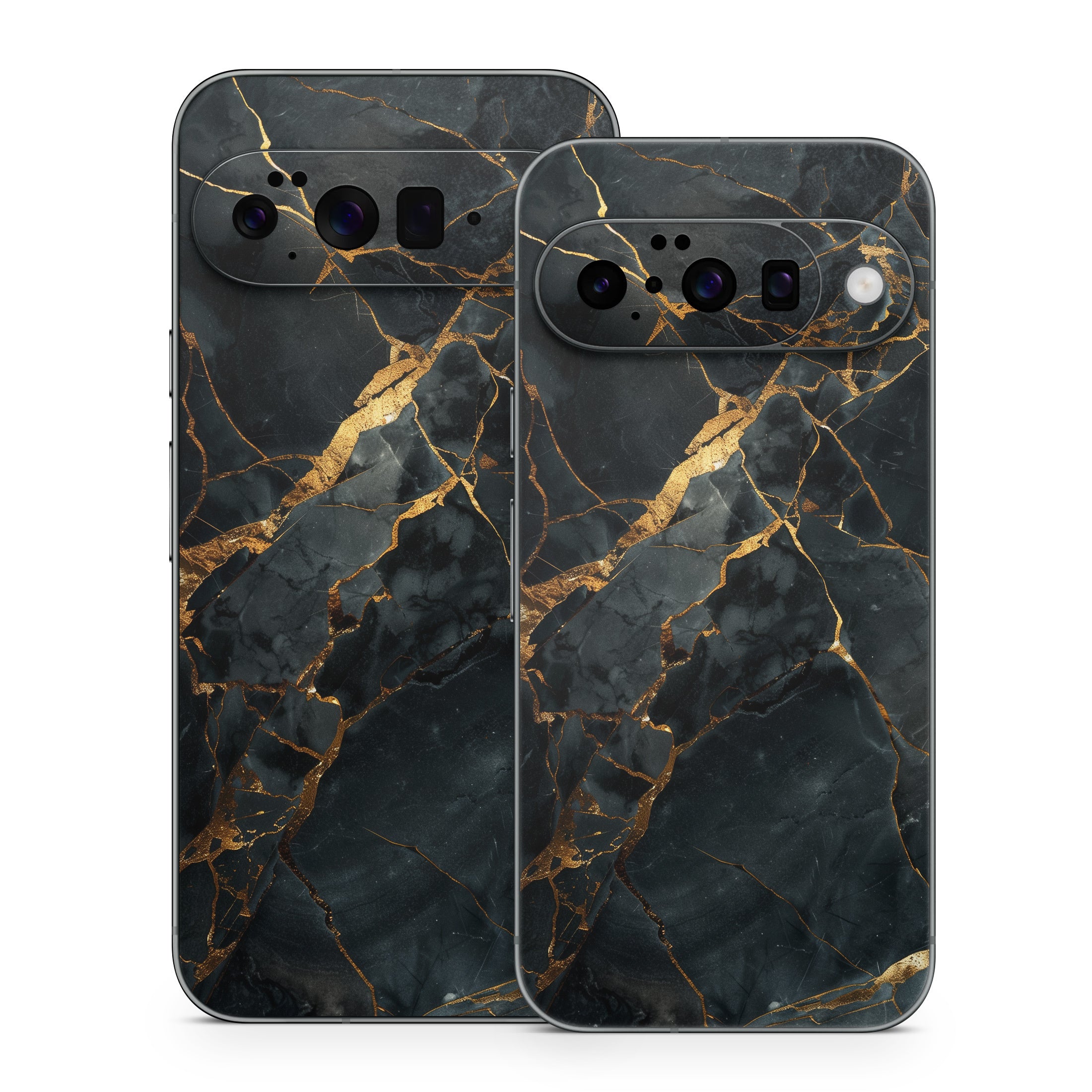 Repaired Black Marble - Google Pixel 10 Skin