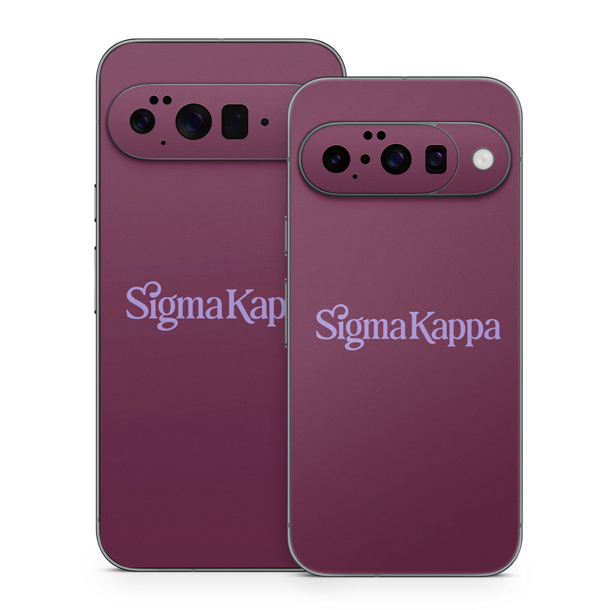 Sigma Kappa Primary Logo Legacy Lavender on Mary Maroon - Google Pixel 10 Skin