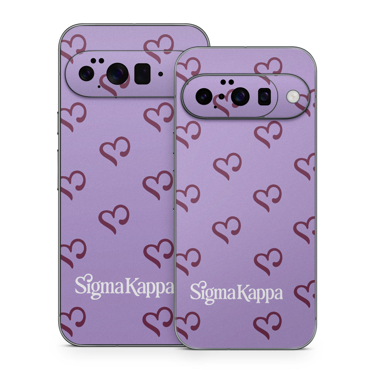 Sigma Kappa Hearts Pattern - Google Pixel 10 Skin