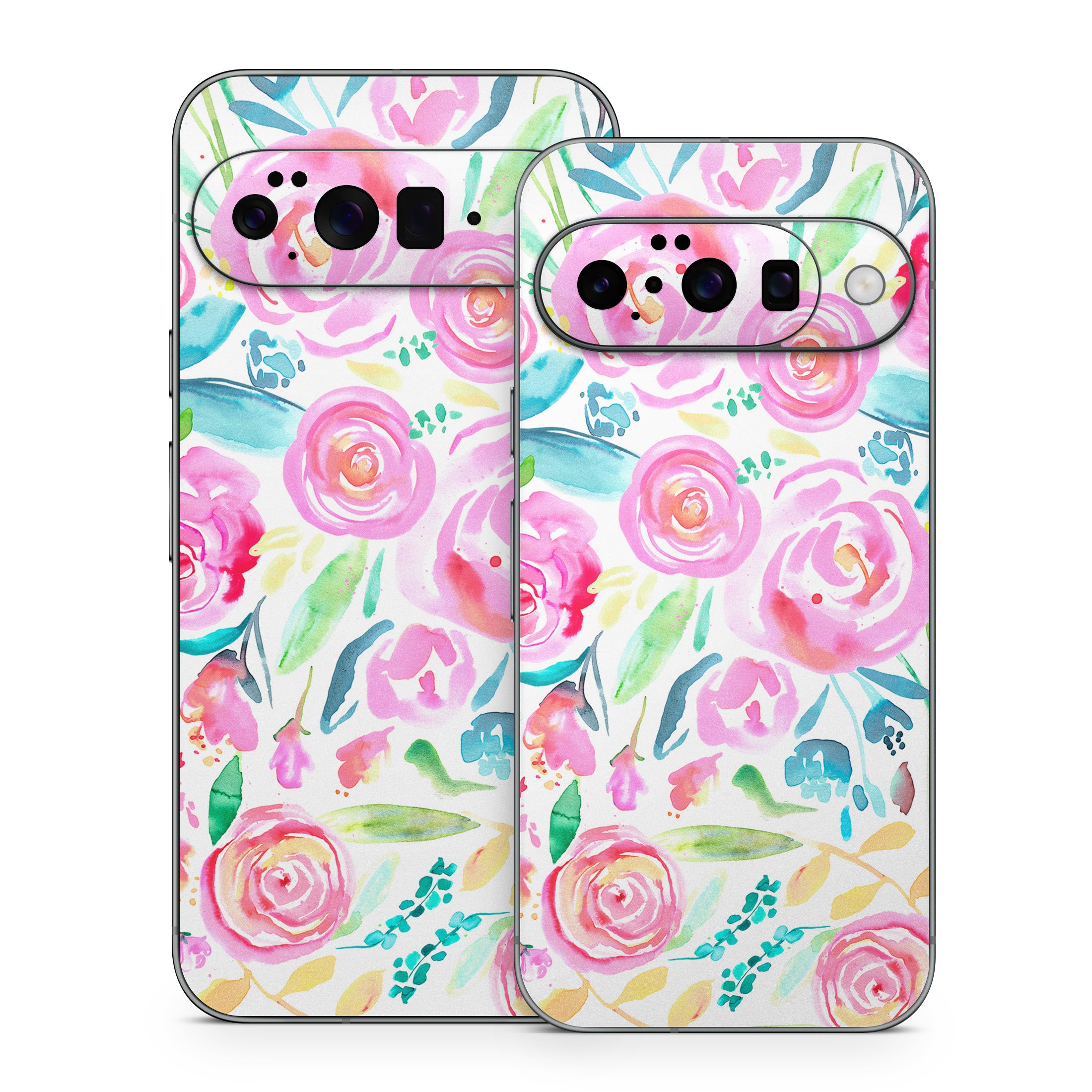 Watercolor Roses - Google Pixel 10 Skin