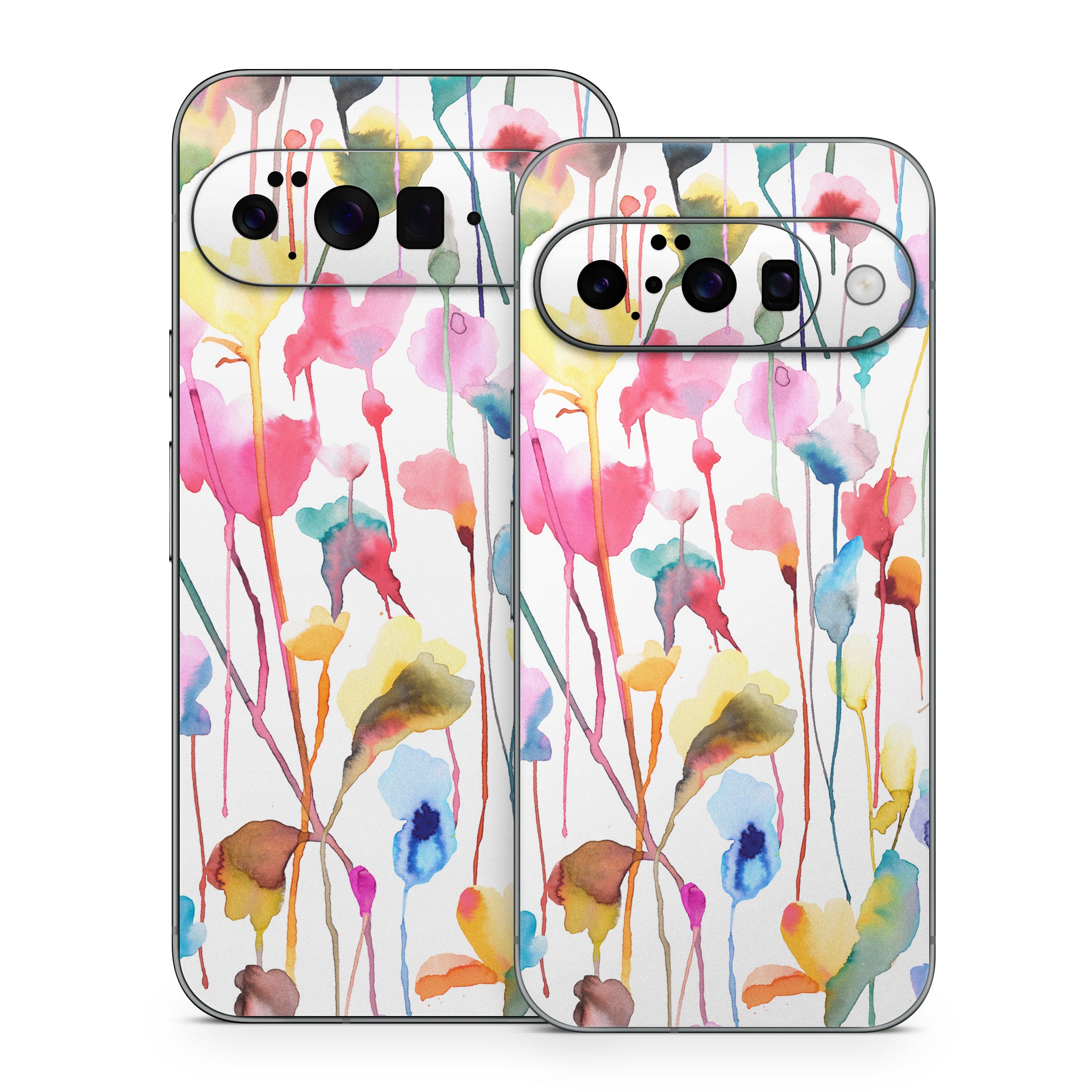 Watercolor Wild Flowers - Google Pixel 10 Skin
