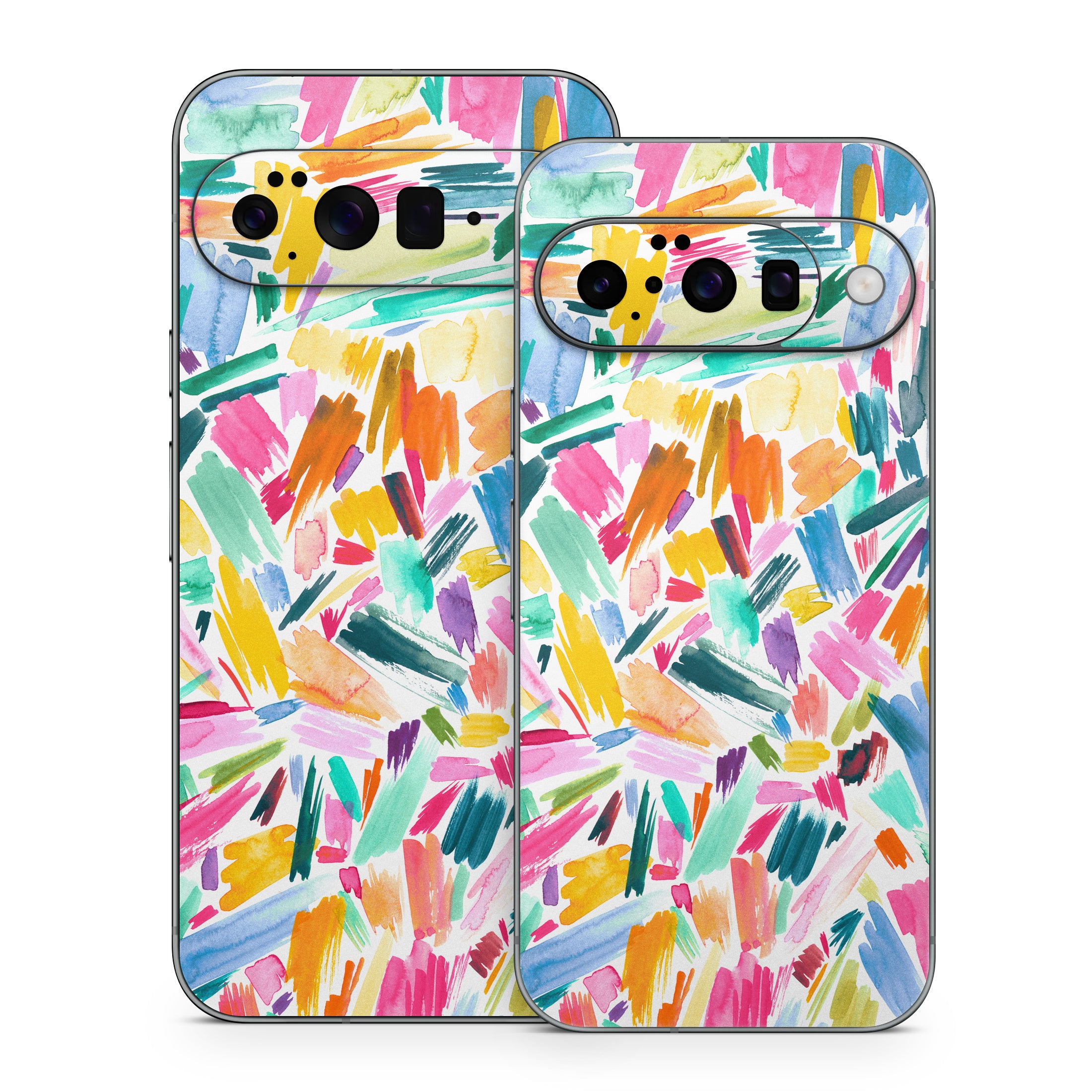 Watercolor Colorful Brushstrokes - Google Pixel 10 Skin