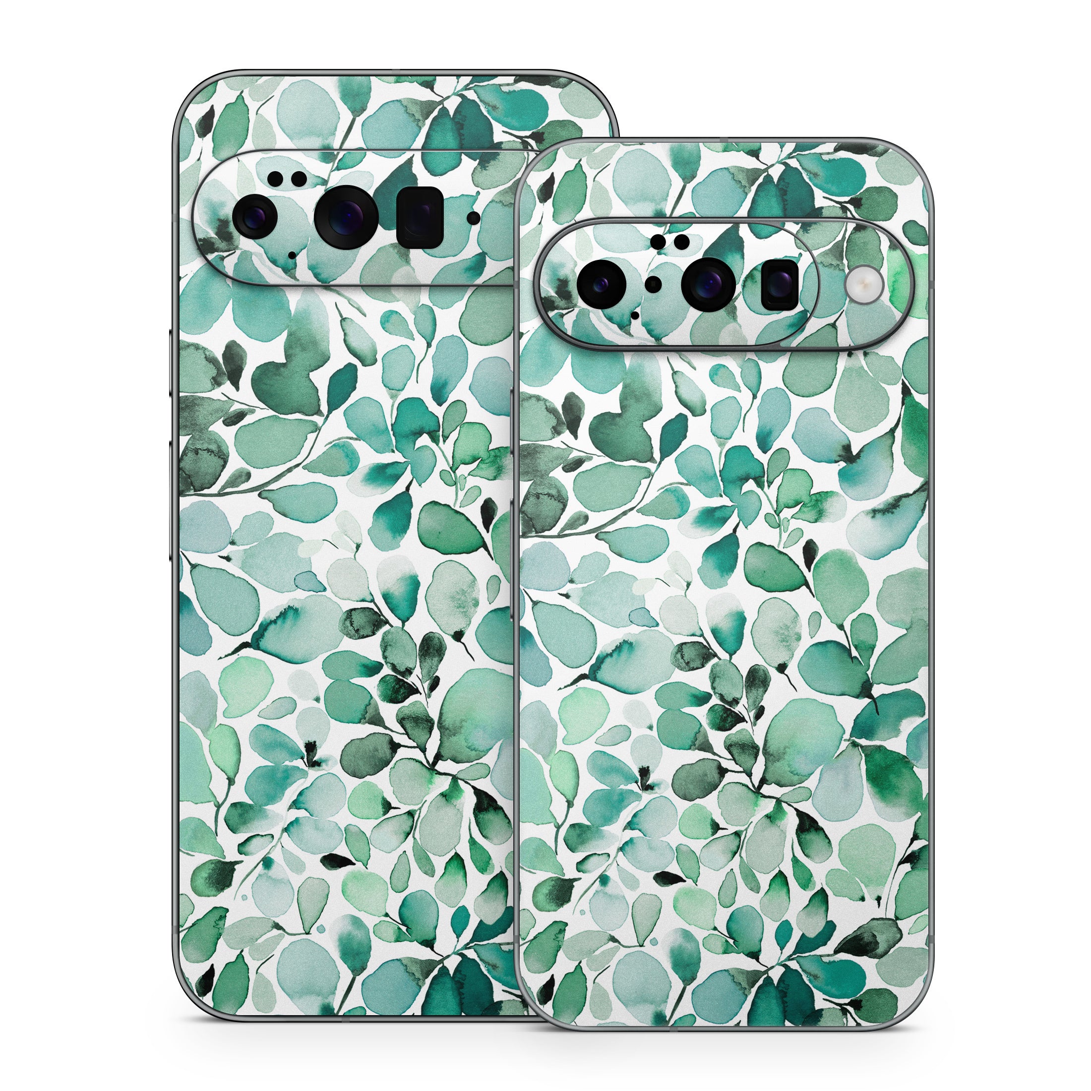 Watercolor Eucalyptus Leaves - Google Pixel 10 Skin