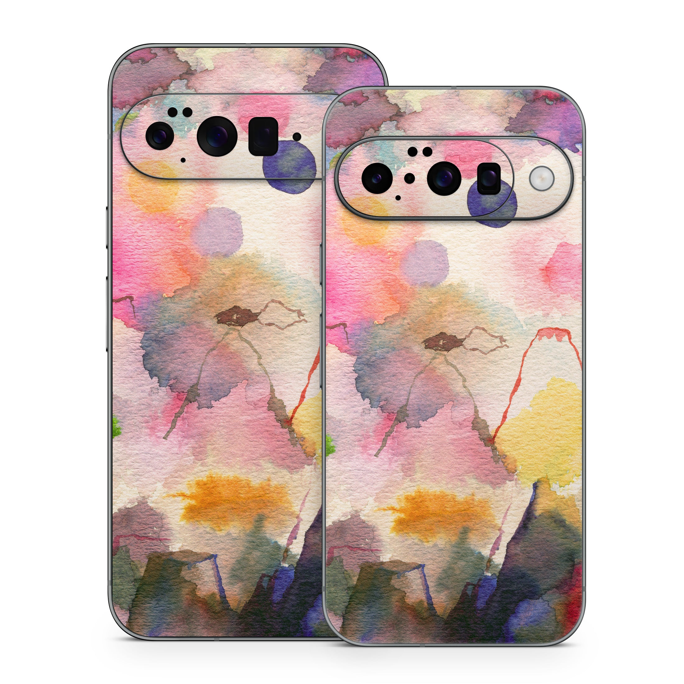 Watercolor Mountains - Google Pixel 10 Skin