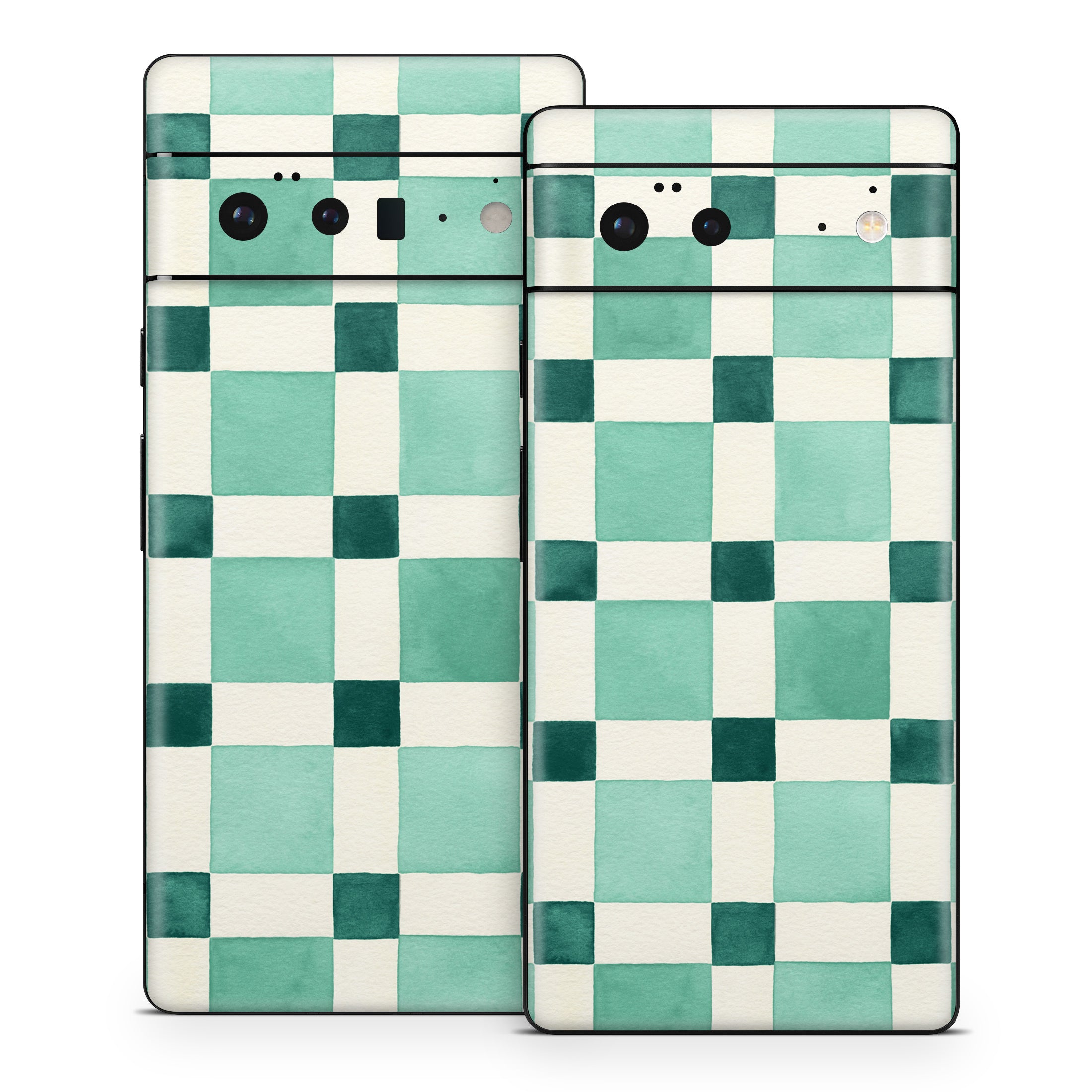 Checker Mosaic Green - Google Pixel 6 Skin