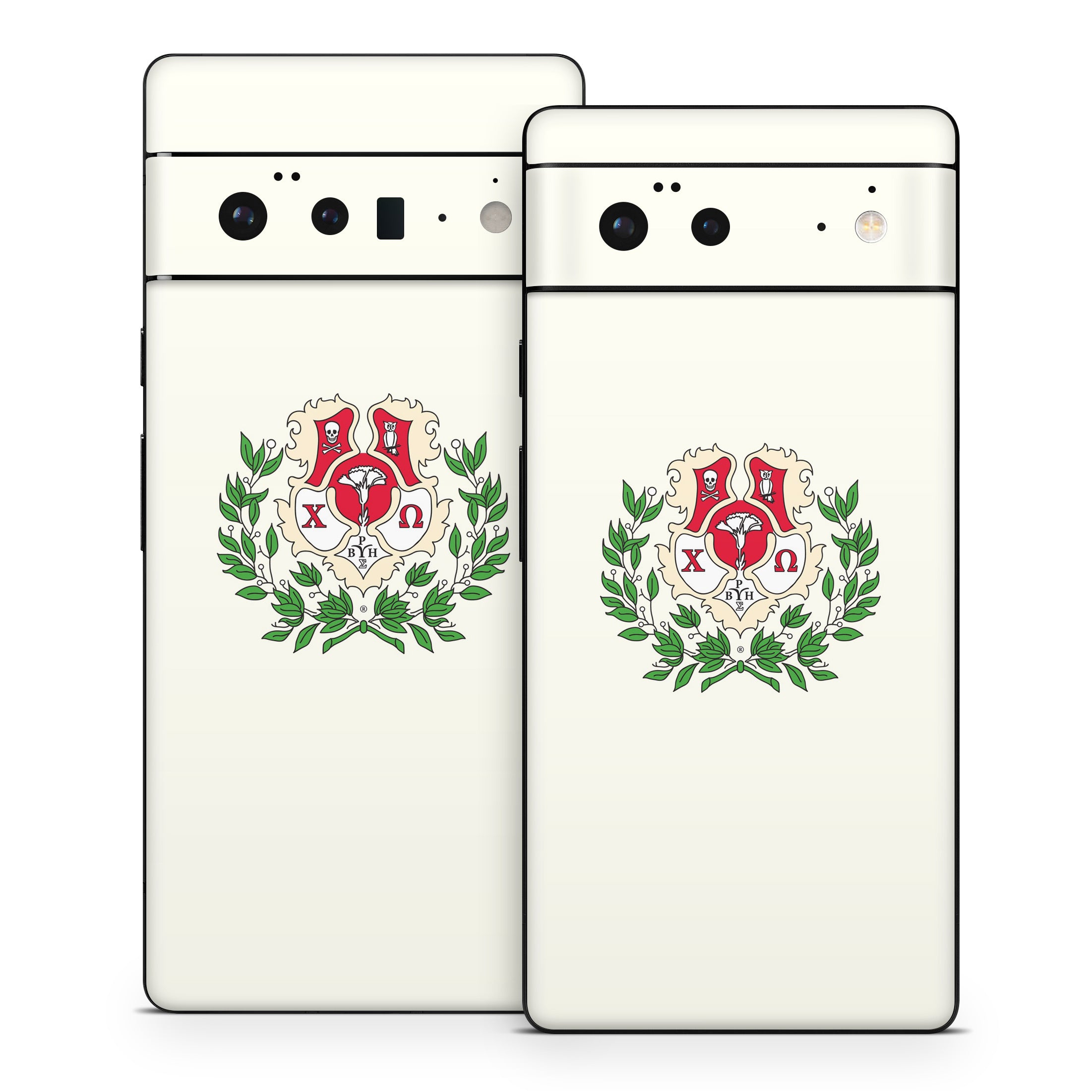 Chi Omega Crest Cream - Google Pixel 6 Skin